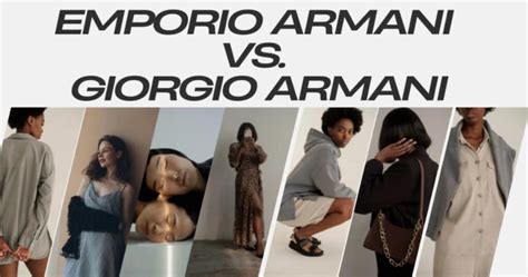 difference between giorgio and emporio armani.